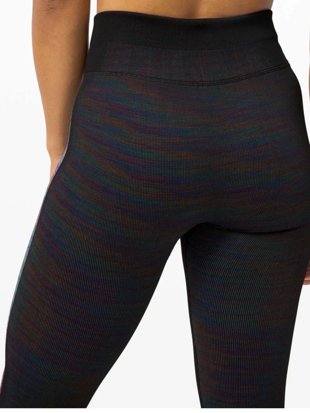 LULULEMON • Love Revealed Tight Black / Rainbow size 6 high rise